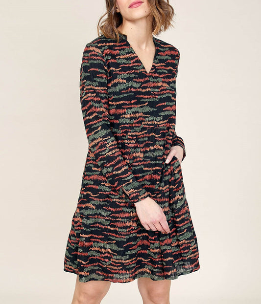 Robe ample imprimée coton MIYAMA