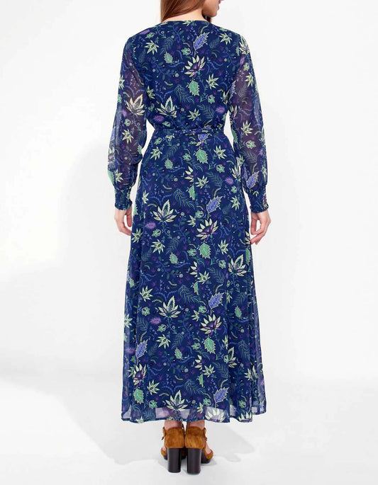 Robe longue fluide voile imprimée MALADA