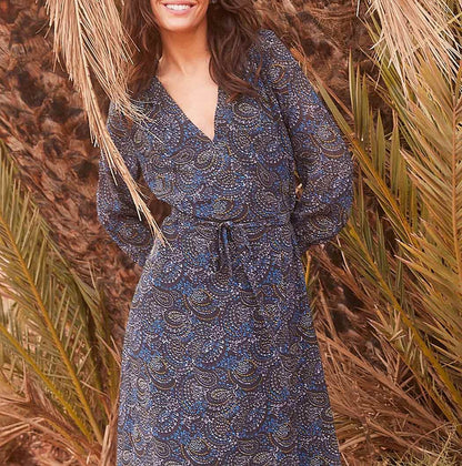 Robe longue fluide imprimée MALADA