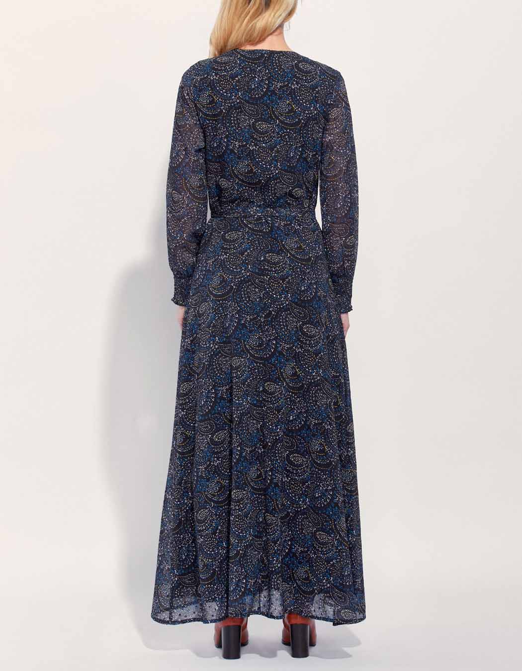 Robe longue fluide imprimée MALADA