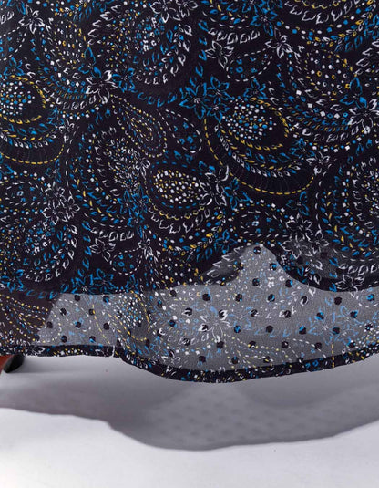 Robe longue fluide imprimée MALADA