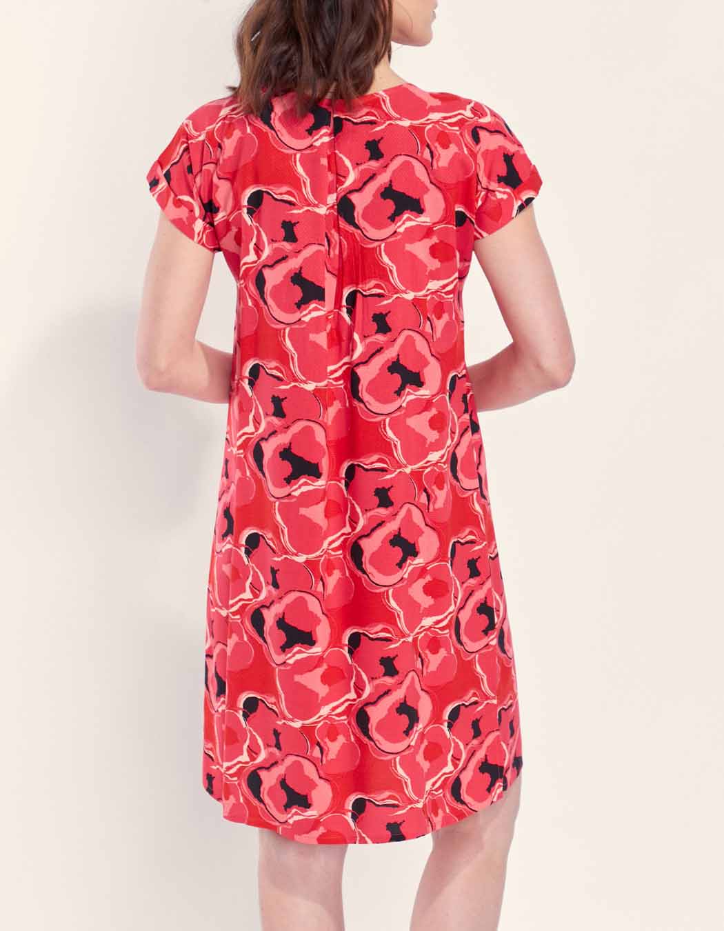 Robe imprimée fluide évasée TATOUINE