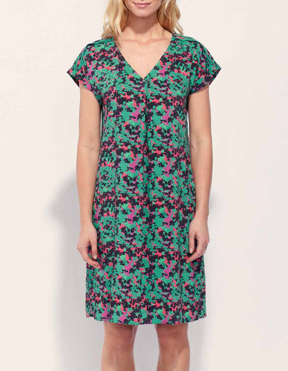 Robe imprimée fluide évasée TATOUINE