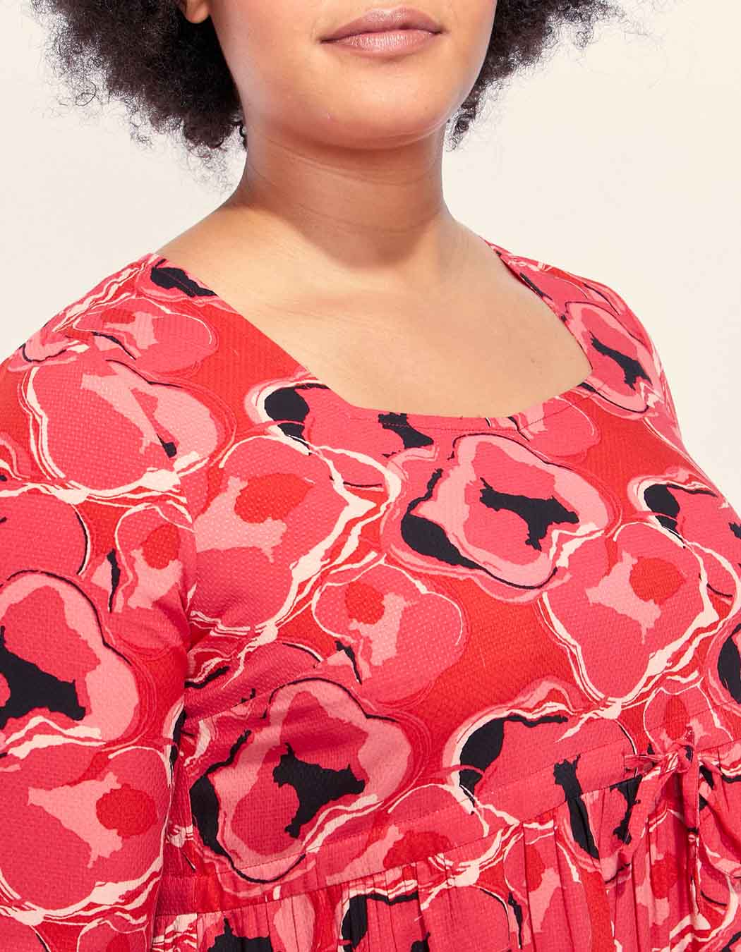 Robe longue imprimée évasée fluide TALA