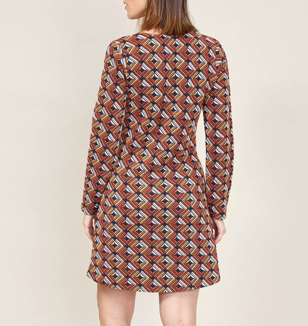 Robe maille imprimée WABI