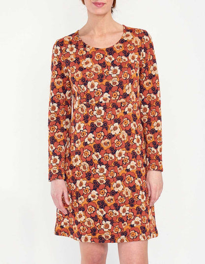 Robe en maille fleurie WABI
