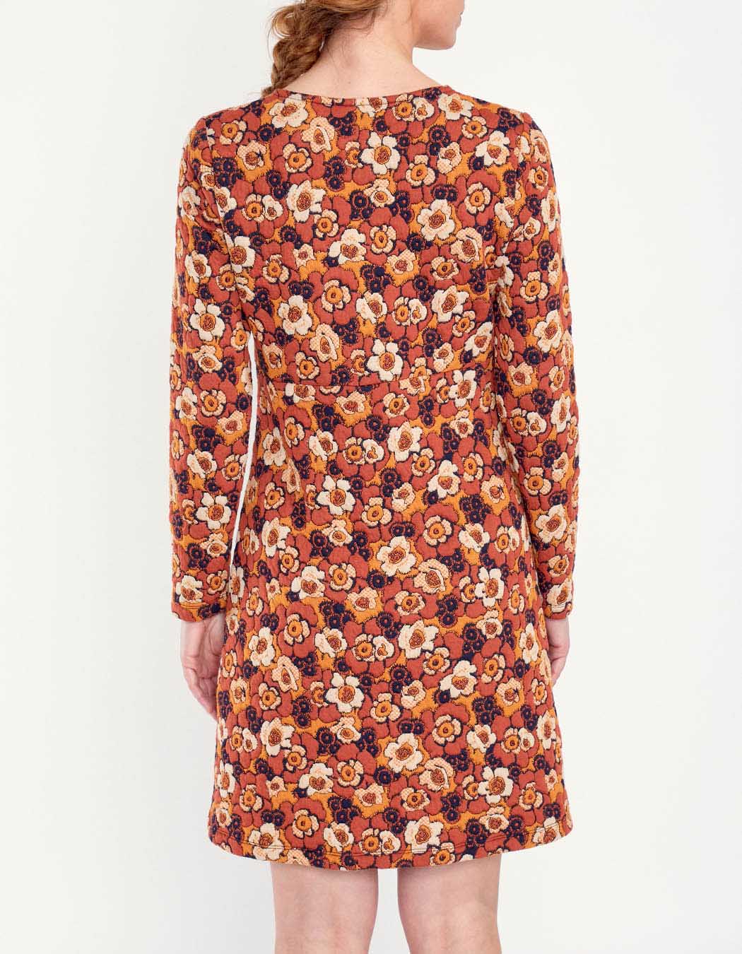 Robe en maille fleurie WABI