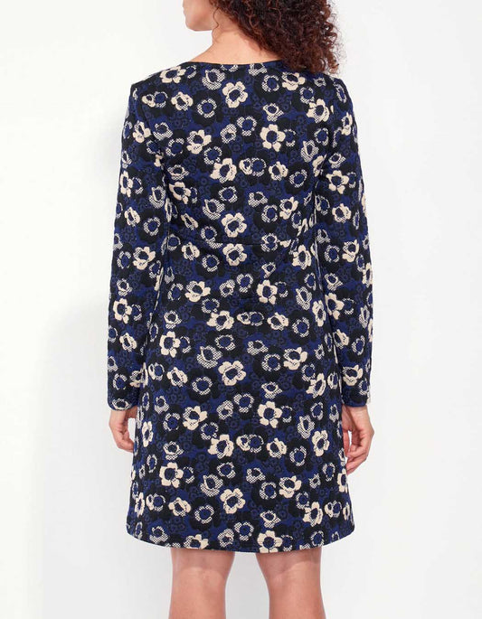 Robe en maille fleurie WABI