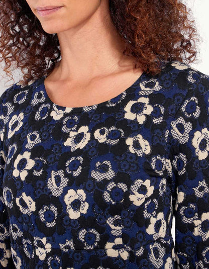 Robe en maille fleurie WABI