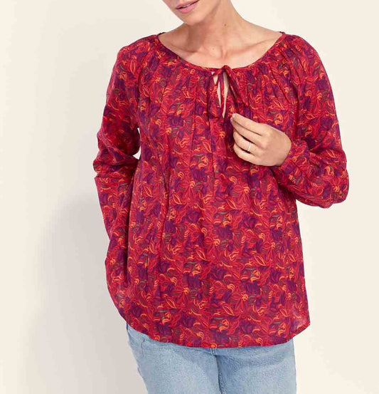 Blouse imprimée coton bio AYANA