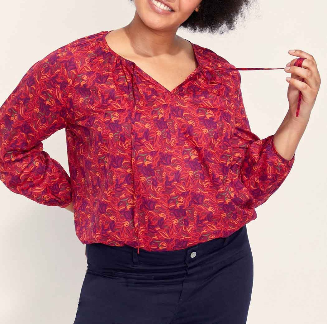 Blouse imprimée coton bio AYANA