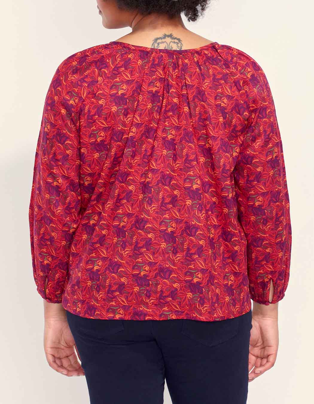 Blouse imprimée coton bio AYANA