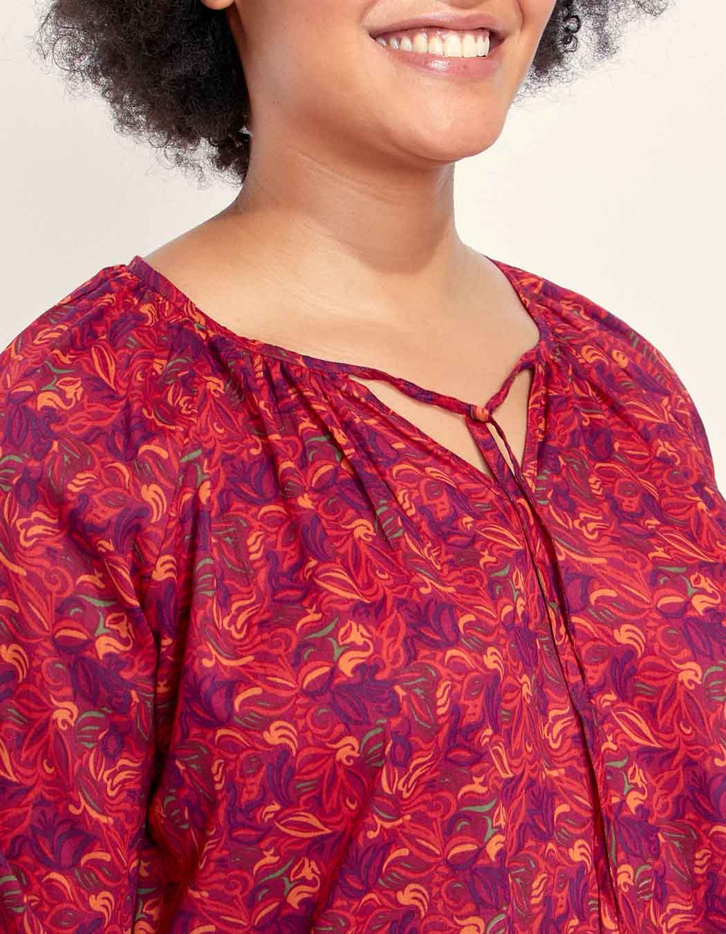 Blouse imprimée coton bio AYANA