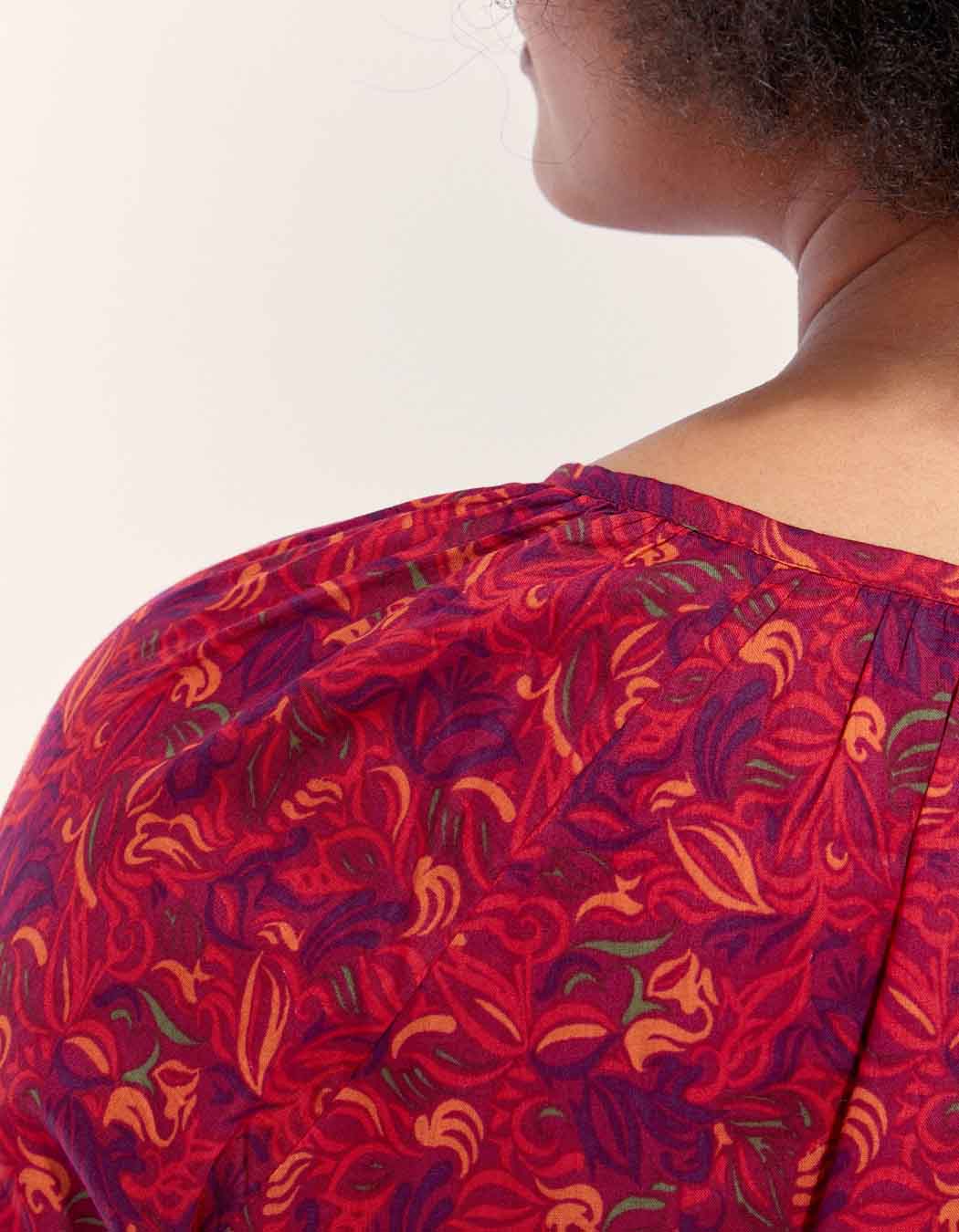 Blouse imprimée coton bio AYANA