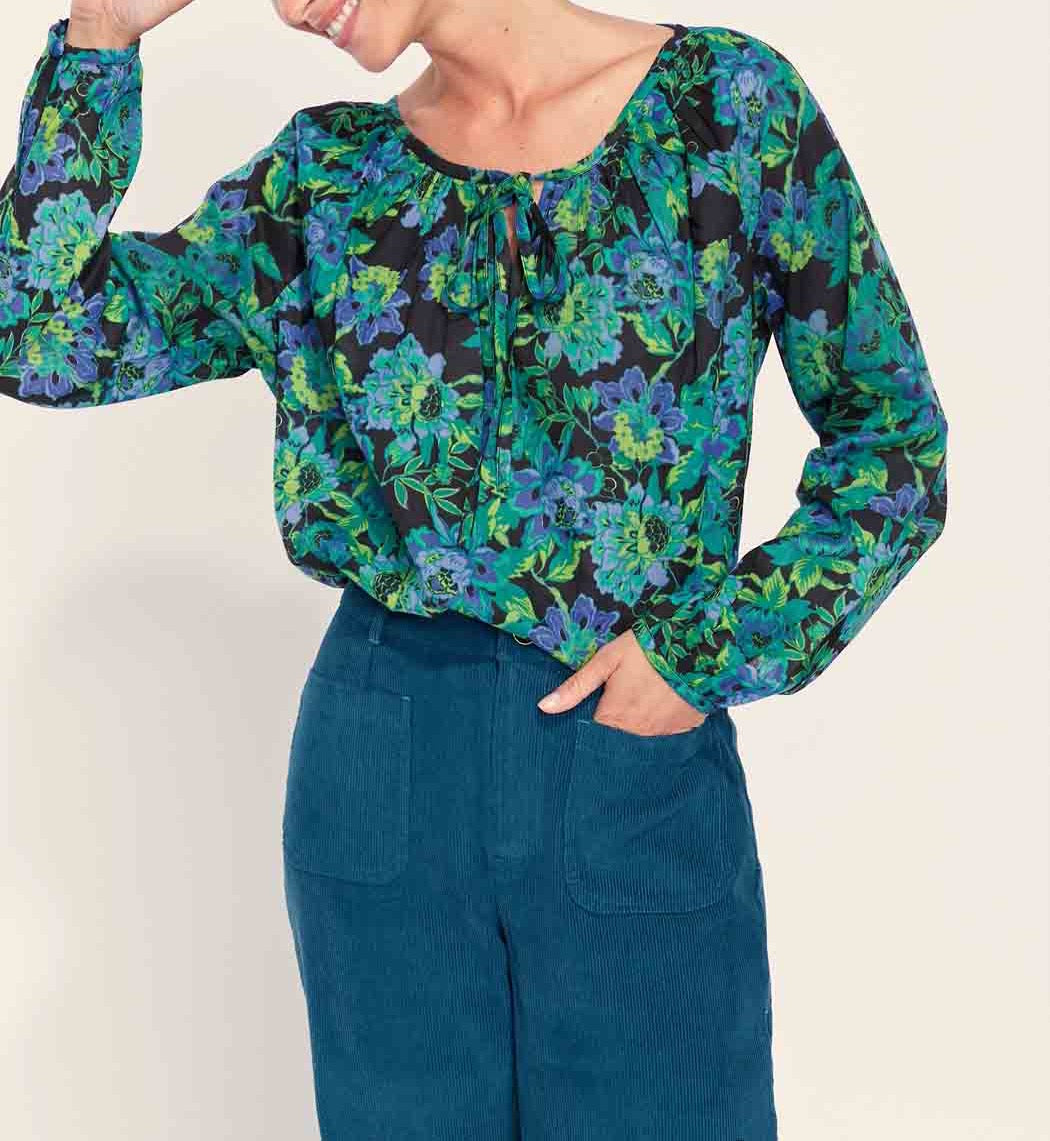 Blouse imprimée coton bio AYANA
