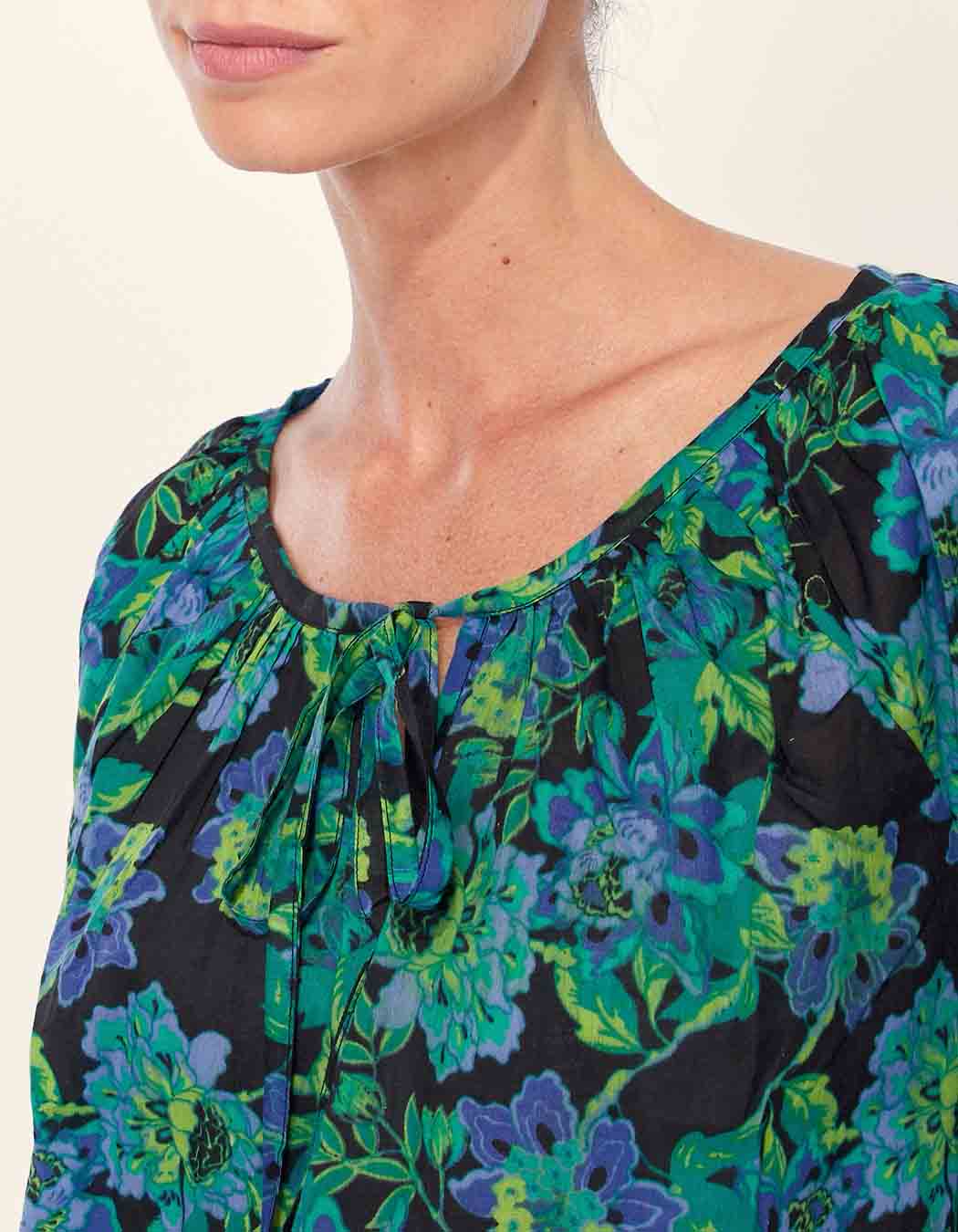 Blouse imprimée coton bio AYANA