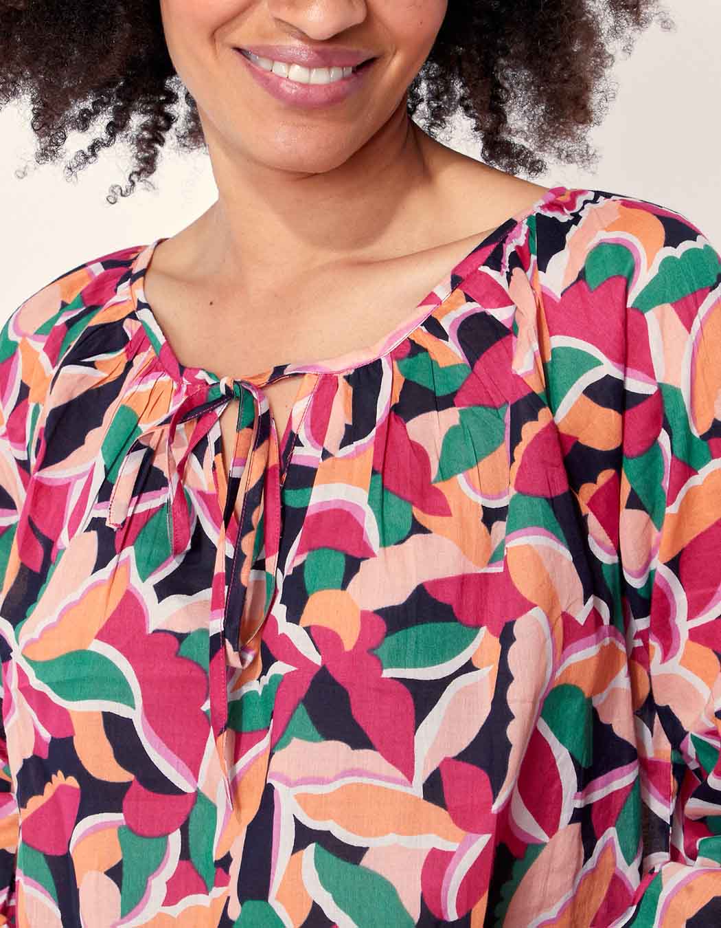 Blouse imprimée coton bio AYANA