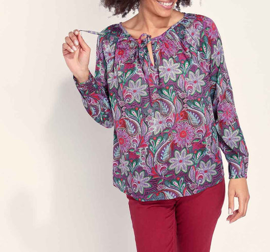 Blouse imprimée coton bio AYANA