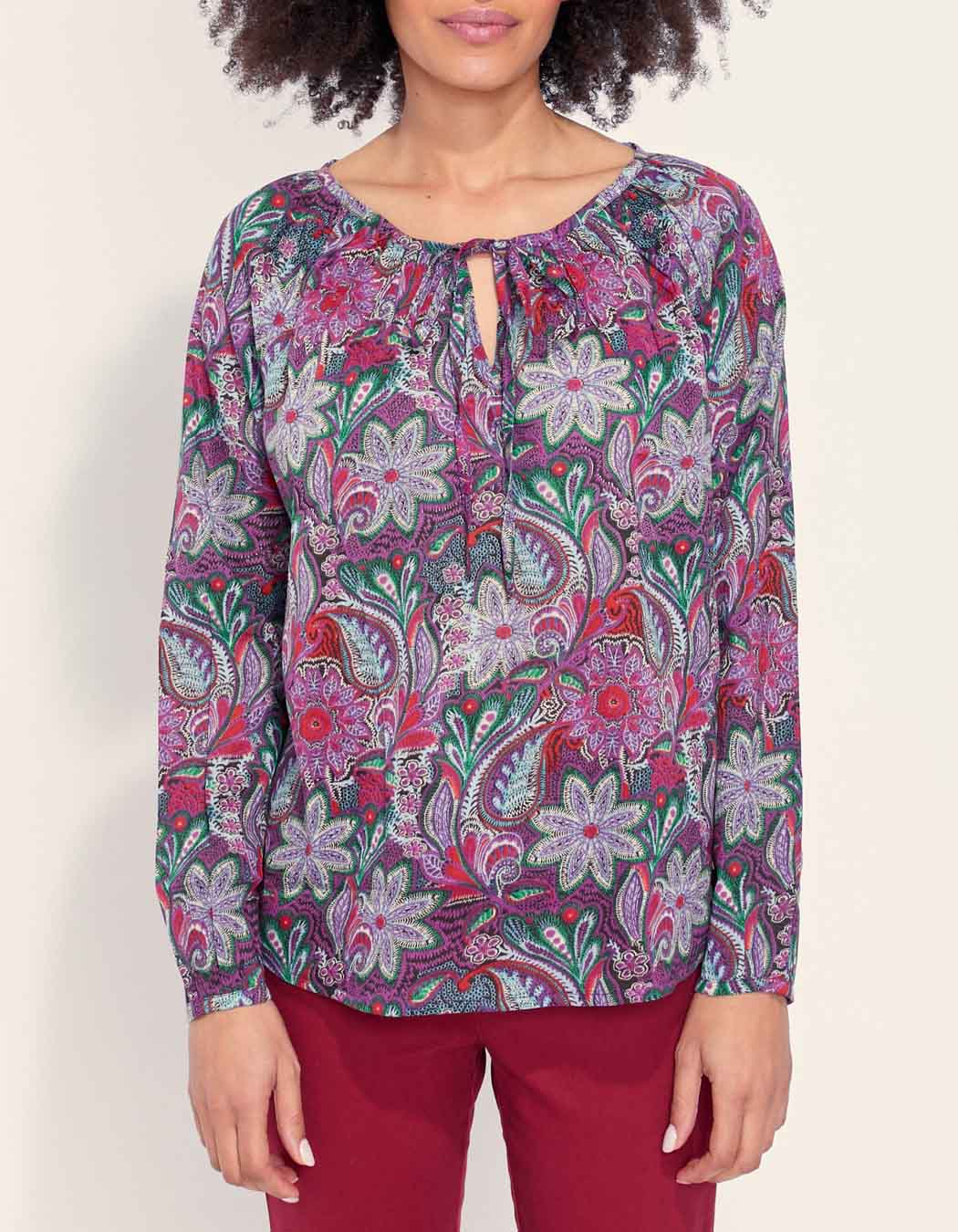 Blouse imprimée coton bio AYANA