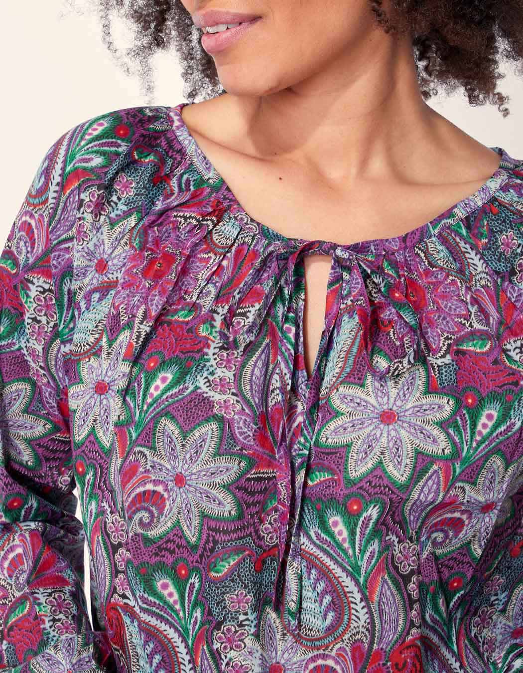 Blouse imprimée coton bio AYANA