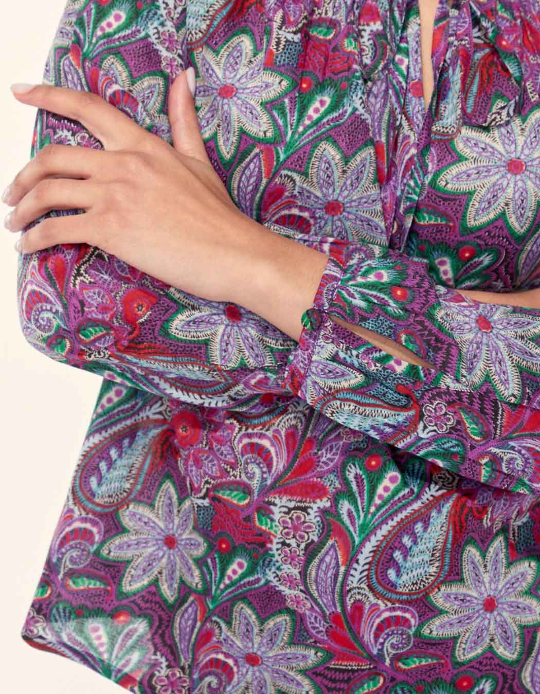Blouse imprimée coton bio AYANA