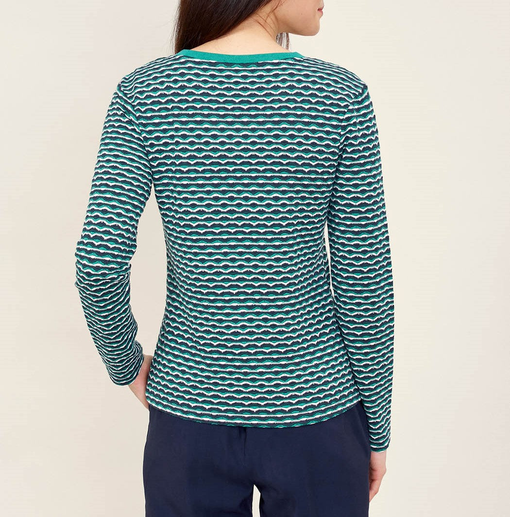 T-shirt imprimé col V BIWA
