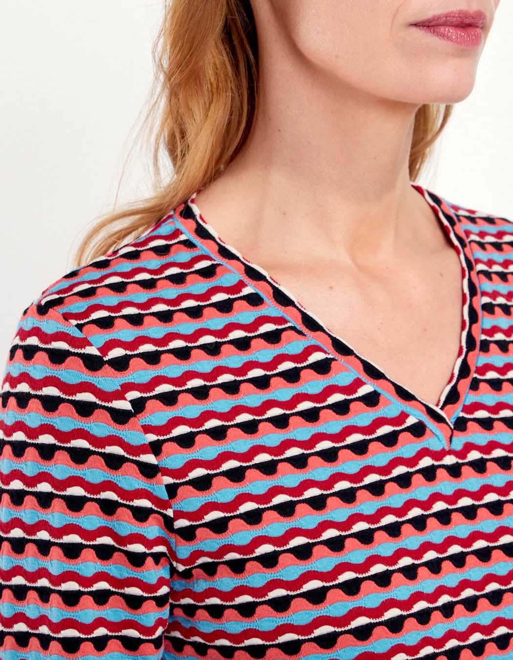 T-shirt jersey jacquard BIWA