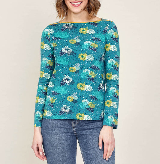 T-shirt imprimé col bateau GERO