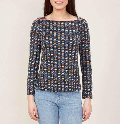 T-shirt imprimé col bateau GERO