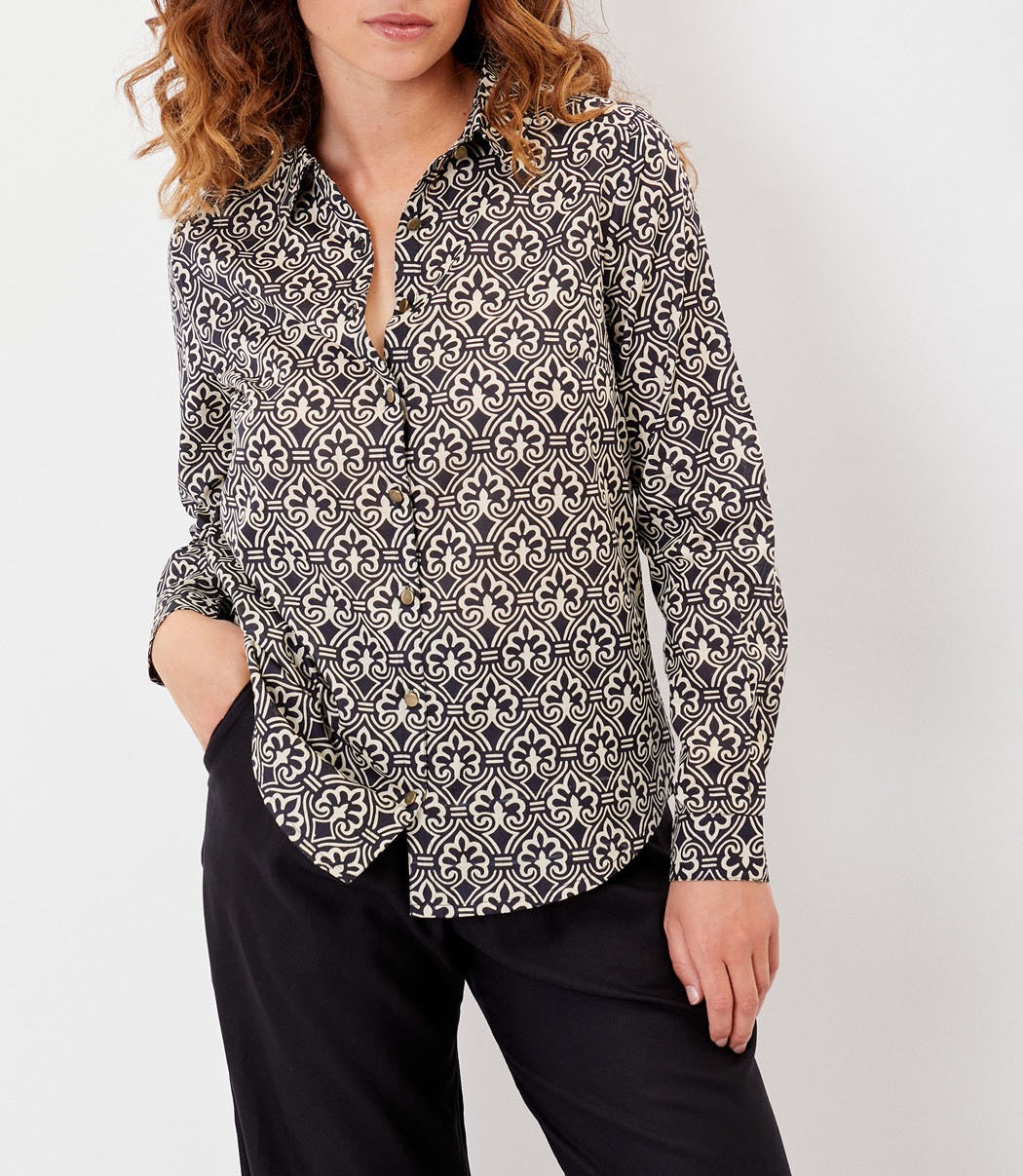 Chemise droite voile de coton bio FEBINY