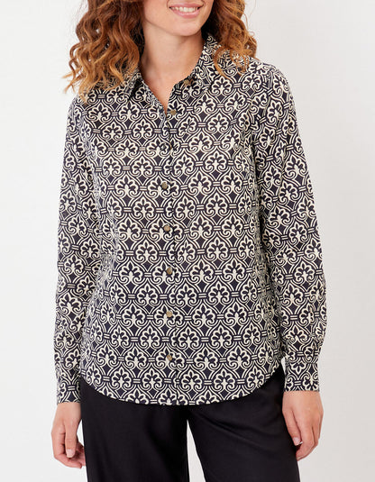 Chemise droite voile de coton bio FEBINY