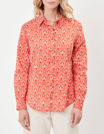 Chemise droite voile de coton bio FEBINY