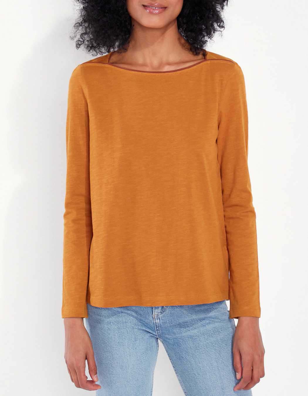 T-shirt coton bio col bateau GONDA