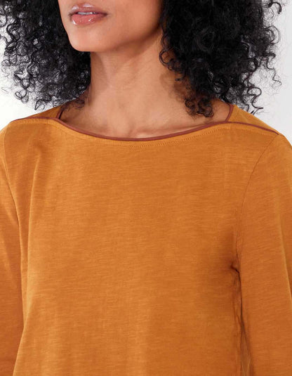T-shirt coton bio col bateau GONDA
