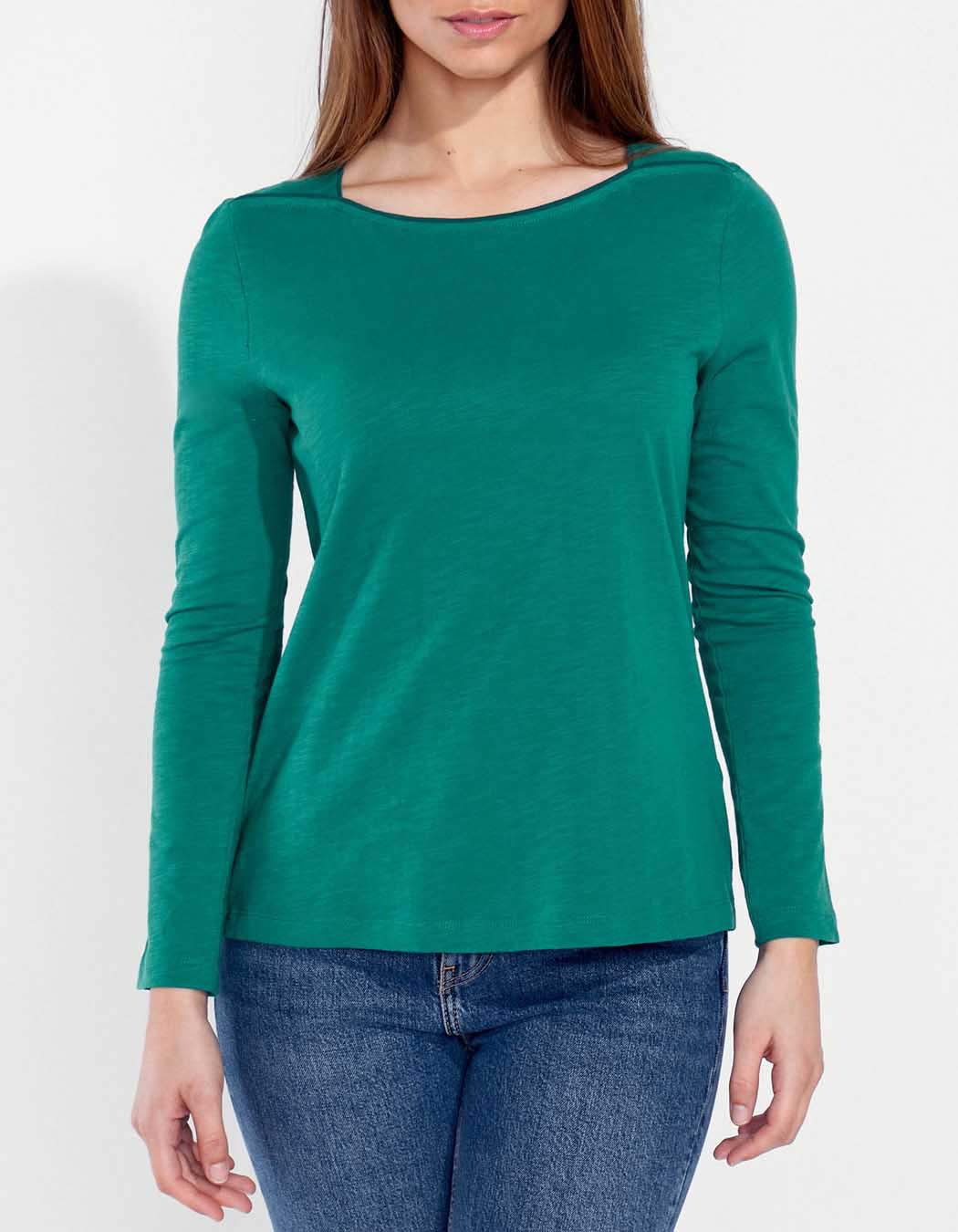 T-shirt coton bio col bateau GONDA