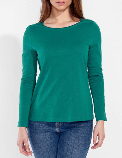 T-shirt coton bio col bateau GONDA