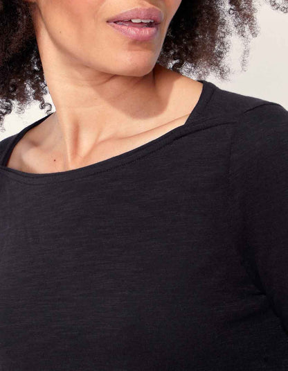 T-shirt coton bio col bateau GONDA
