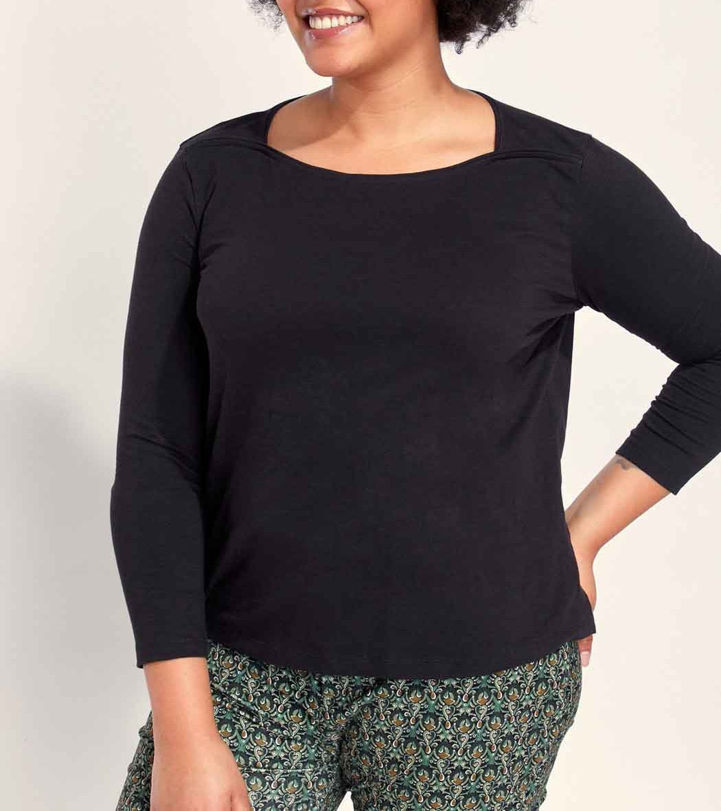 T-shirt coton bio col bateau GONDA