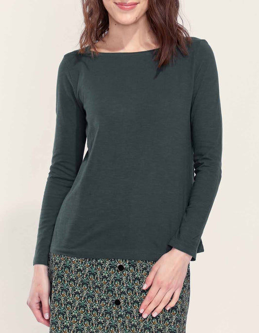 T-shirt coton bio col bateau GONDA