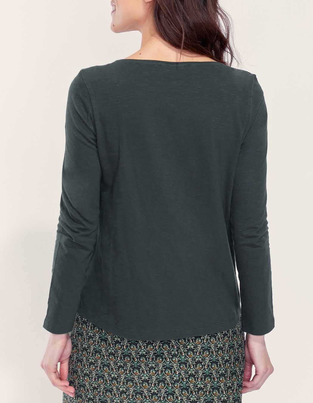 T-shirt coton bio col bateau GONDA