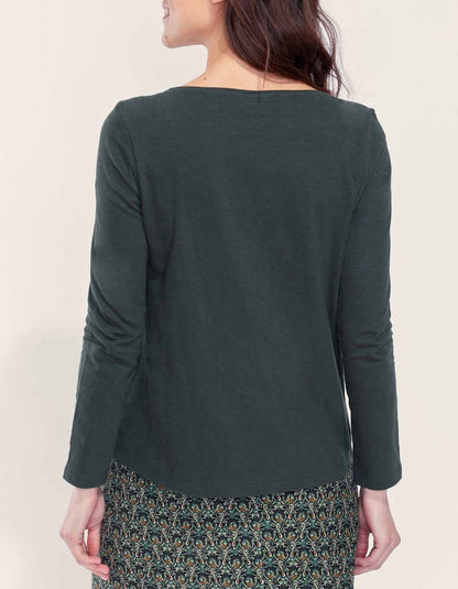 T-shirt coton bio col bateau GONDA