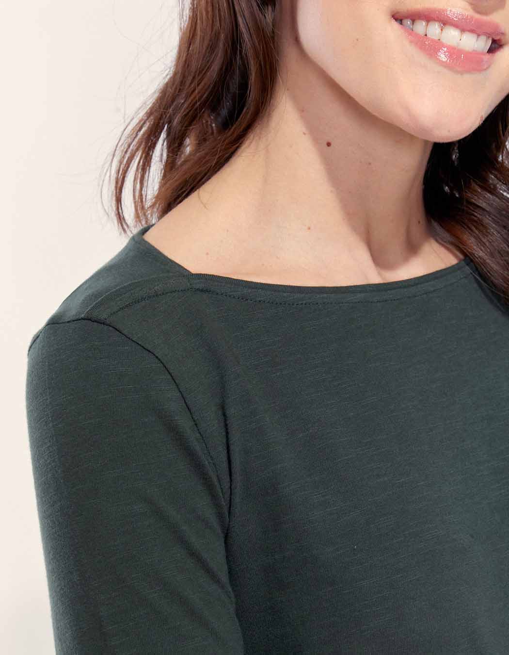 T-shirt coton bio col bateau GONDA