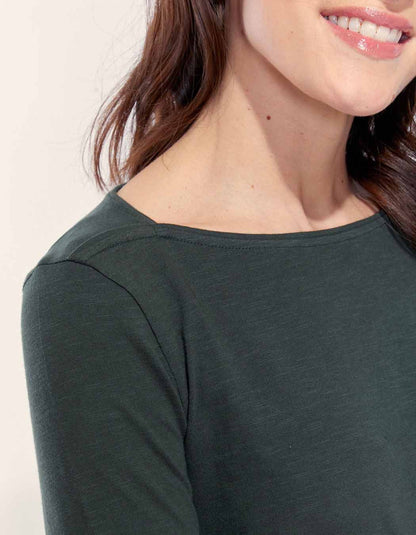 T-shirt coton bio col bateau GONDA