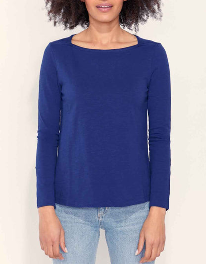 T-shirt coton bio col bateau GONDA