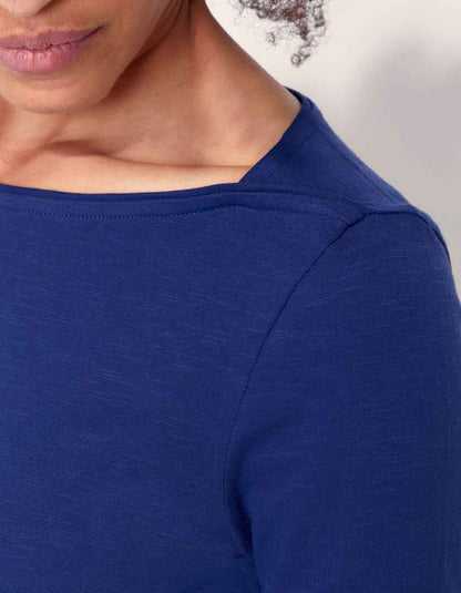 T-shirt coton bio col bateau GONDA