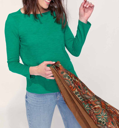 T-shirt coton bio col bateau GONDA