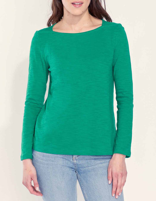 T-shirt coton bio col bateau GONDA