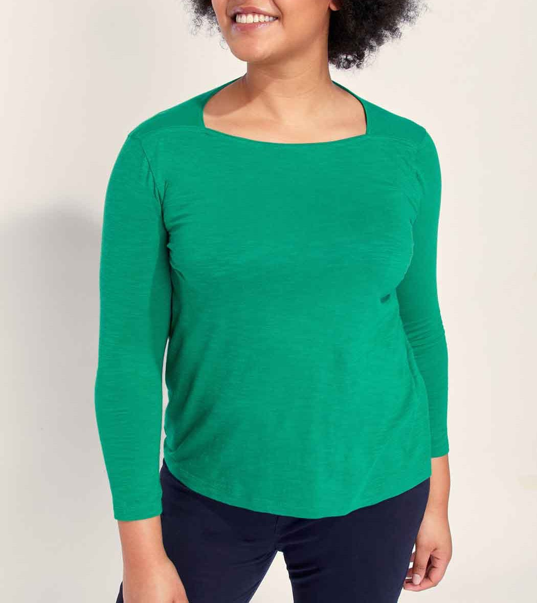T-shirt coton bio col bateau GONDA