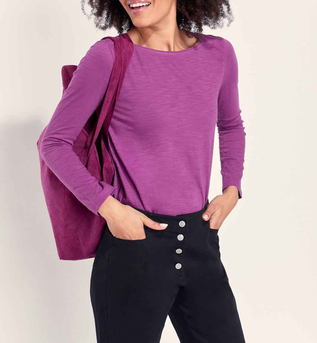 T-shirt coton bio col bateau GONDA