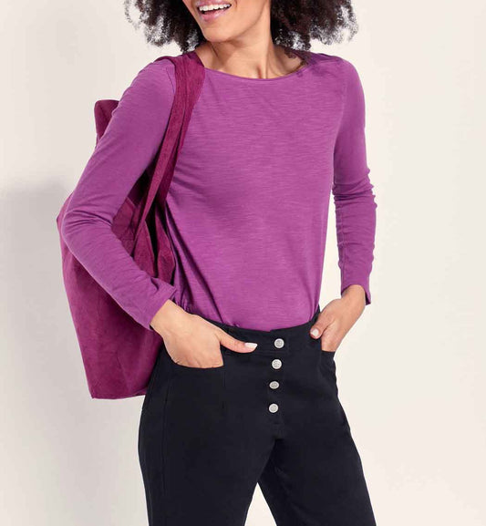 T-shirt coton bio col bateau GONDA